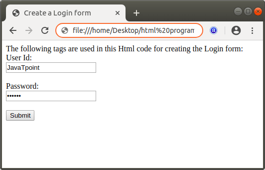 how-to-create-a-form-in-html-online-tutorials-library-list