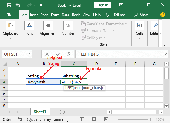 Excel Substring Formula Online Tutorials Library List Tutoraspire