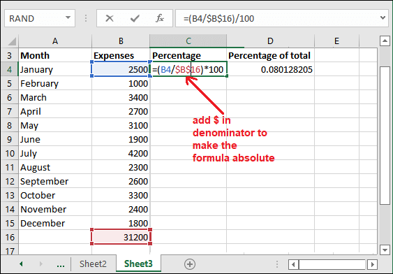 Formula For Percentage Of Total In Excel Online Tutorials Library List Tutoraspire Com