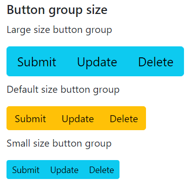 Bootstrap 5 Button Group | Online Tutorials Library List | Tutoraspire.com