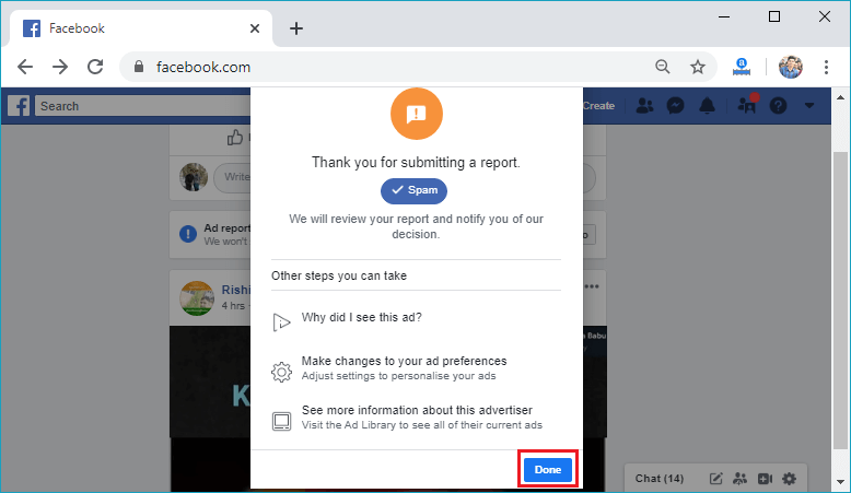 How to contact Facebook