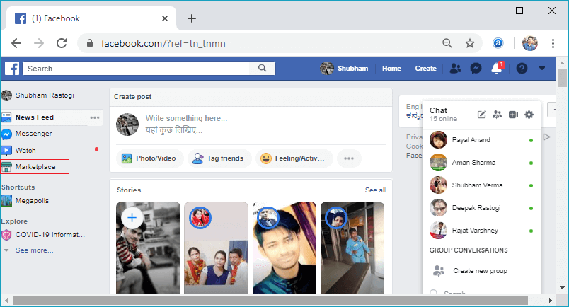 How To Get Marketplace In Facebook1 