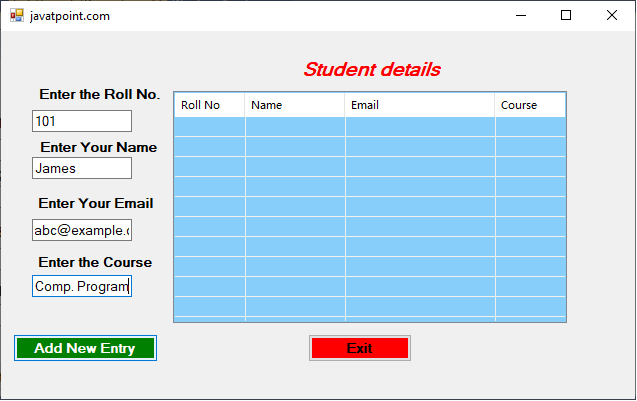 VB NET ListView Control Online Tutorials Library List Tutoraspire