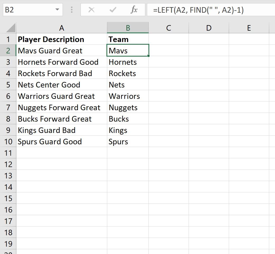 excel-use-left-to-extract-text-before-space-online-tutorials-library