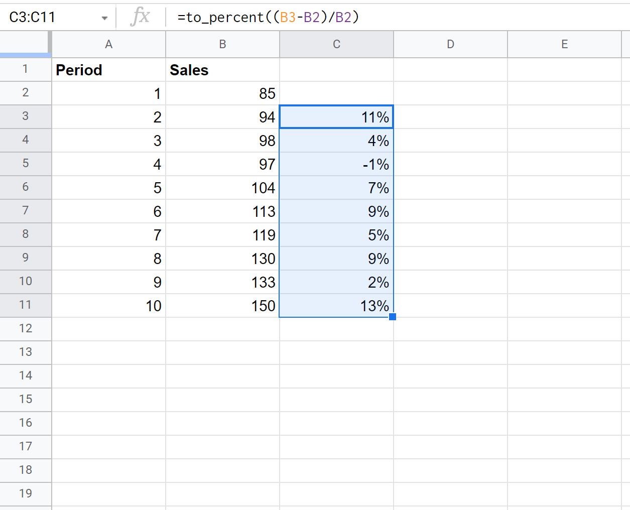 how-to-calculate-percent-change-in-google-sheets-with-examples-online-tutorials-library-list