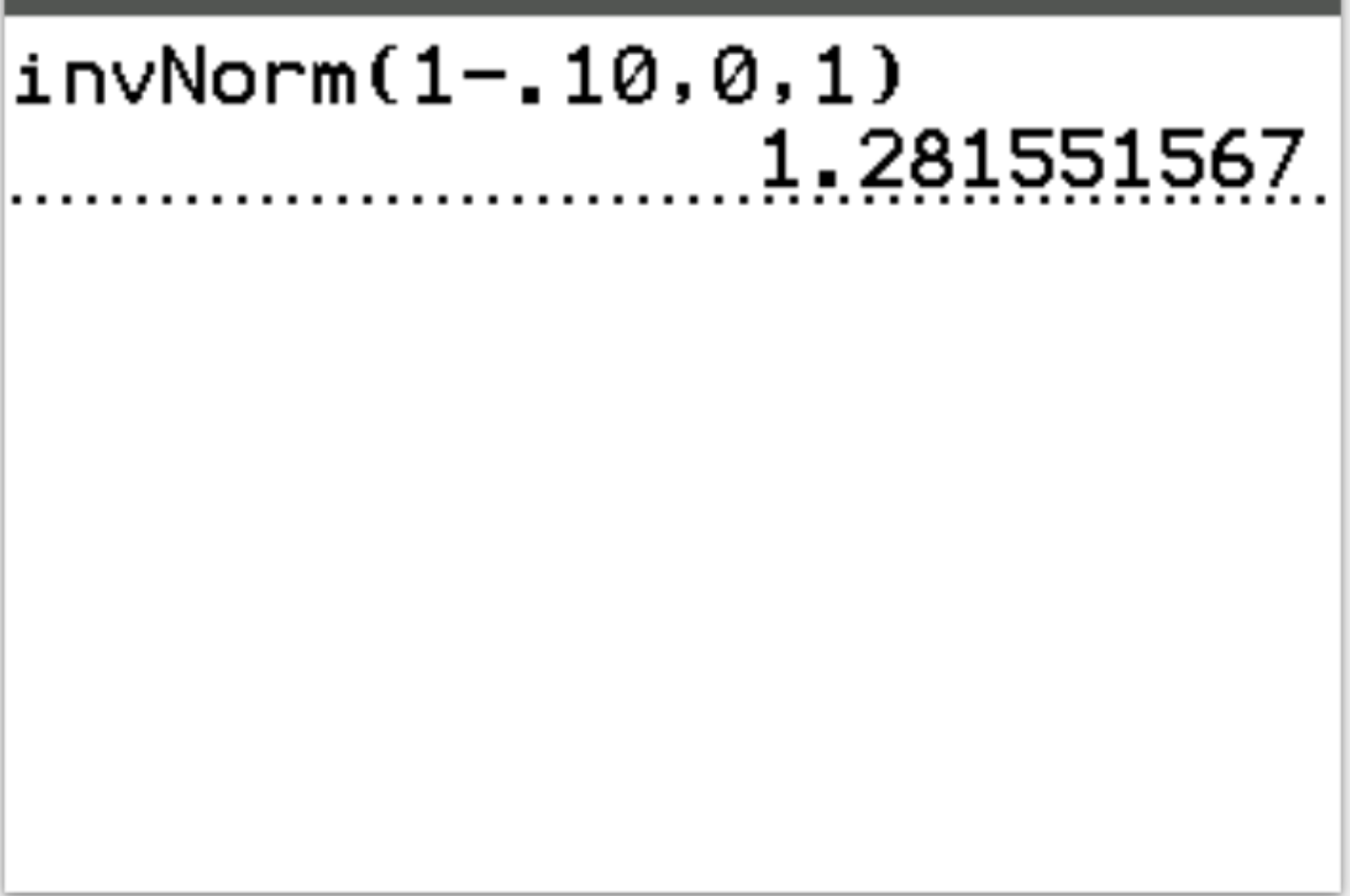 Z critical value for right-tailed test on TI-84 calculator